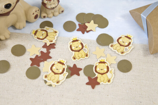 confettis de table lion