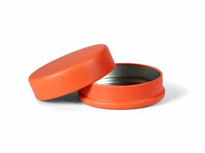 boite ronde orange