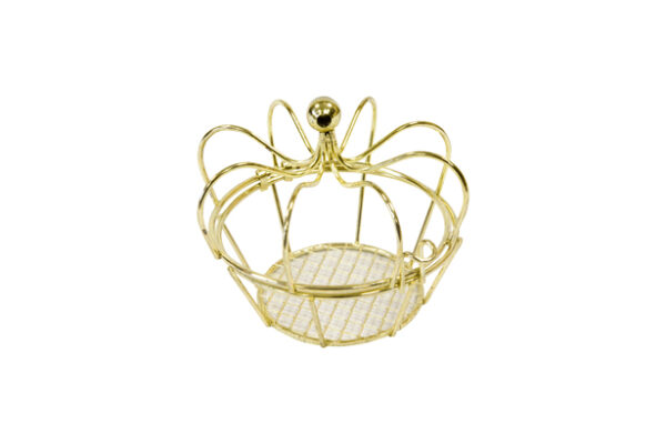 Contenant Couronne en métal - Or