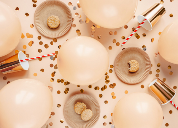 Ballon biodégradable peche clair