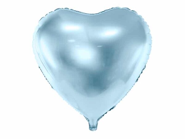 Ballon coeur bleu ciel hélium