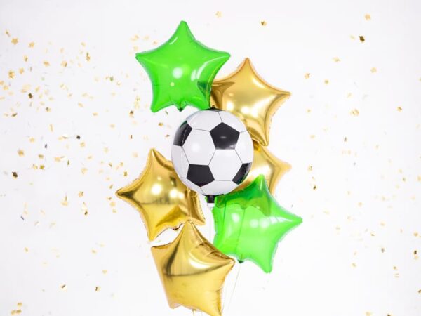 Ballon mylar forme ballon de foot