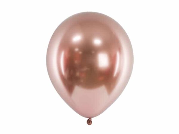 Ballon rose gold metalisé chromé