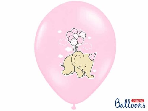 ballons rose-éléphant