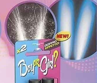 Fontaines Scintillantes Gender Reveal - Garçon - Lot de 2