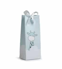 Boite à Dragées Girafe - Bleu ciel