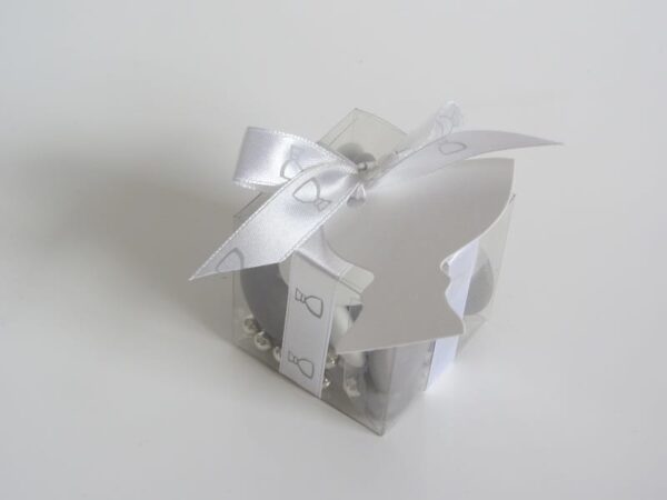 Boite à dragées cube -Transparent - 5cm - Lot de 10