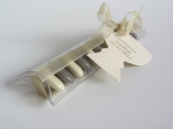 Etui à dragées transparent -10 cm - Lot de 10