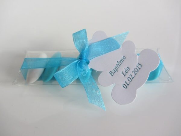 Etui à dragées transparent -10 cm - Lot de 10