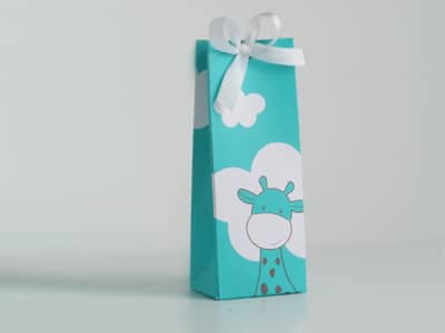 Boite à Dragées Girafe - Émeraude