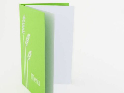 Menu vert pour communion