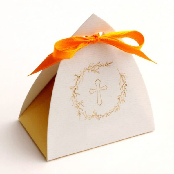 Boite a dragées communion ballotin-vitrail