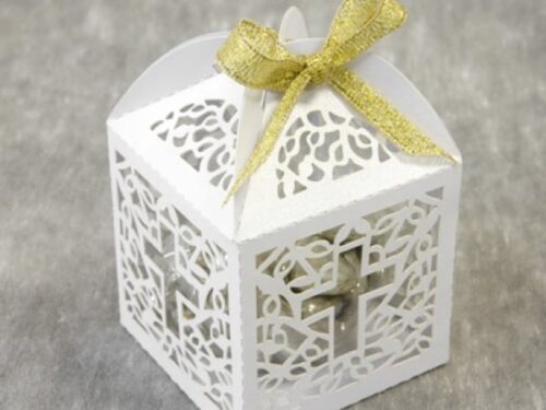 Boite a dragees communion croix