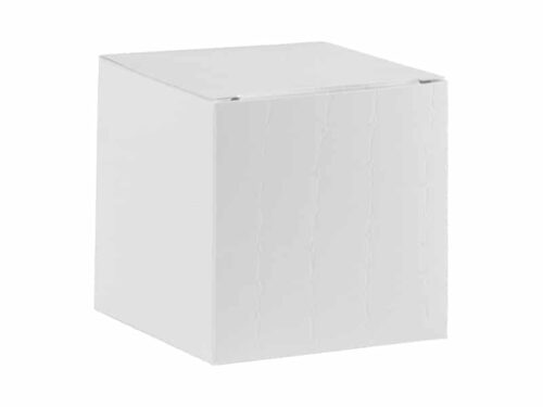 Boite à dragées cube effet croco