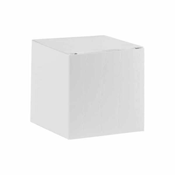 Boite à dragées cube effet croco