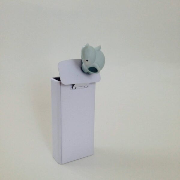 Boite à dragées haute en métal - Blanc