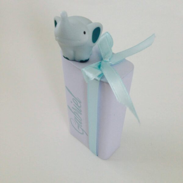 Boite à dragées haute en métal - Blanc