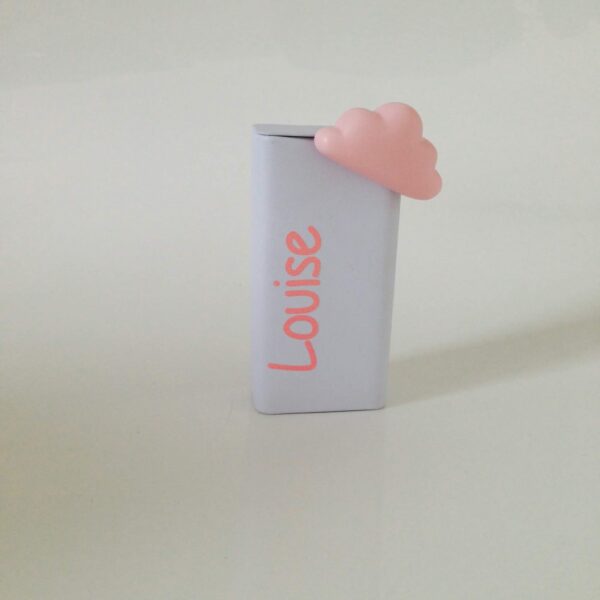 Boite à dragées haute en métal - Blanc