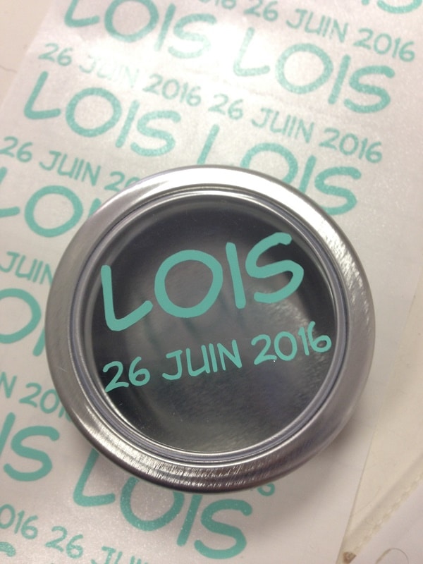 Boite à dragées en Métal - Carré