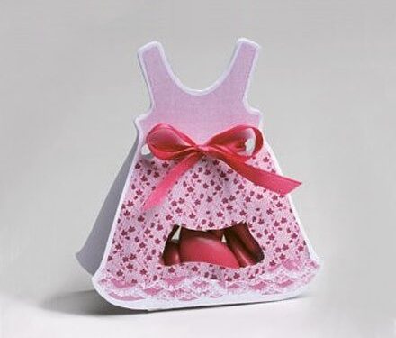 boite à dragées robe rose