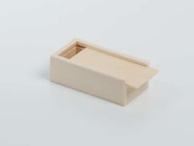 Boite a dragees en bois coulissante