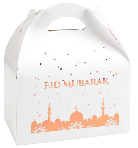 Boite a gateaux eid moubarak rose gold