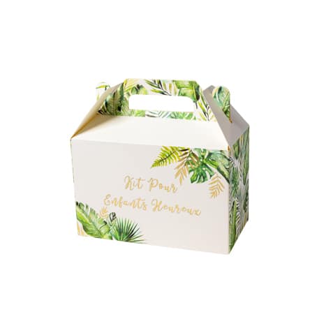 Boite cadeau enfant theme jungle tropical
