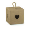 Boite cube kraft avec coeur