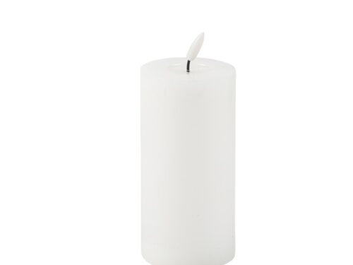 Bougie led 15cm Bougie led blanc cylindre 15cm