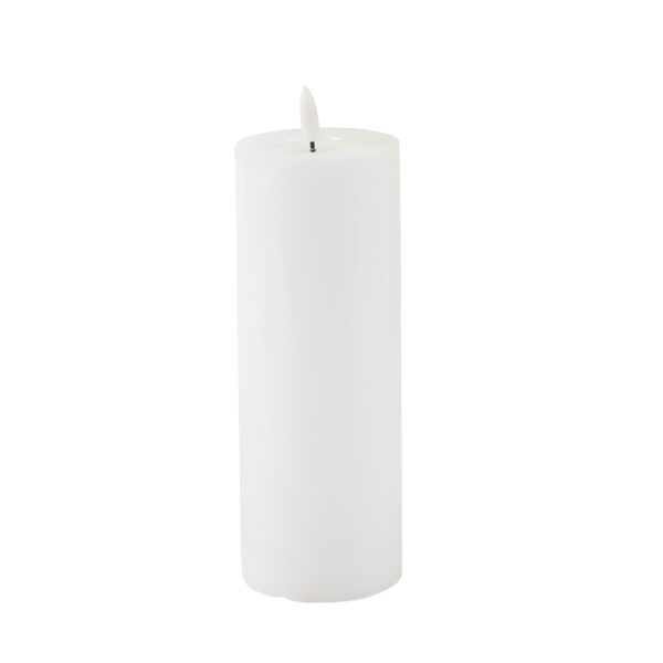 Bougie led cylindrique blanc 20cm