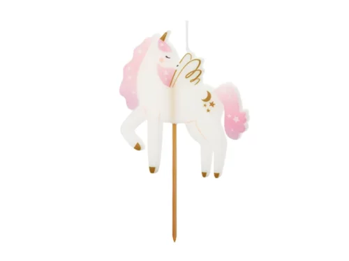 Bougie licorne anniversaire
