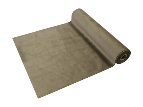 chemin de table velours taupe