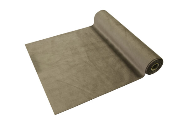 chemin de table velours taupe