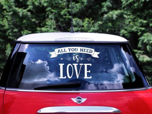 Sticker mariage "All you need is love"