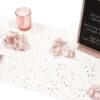 Chemin de table tulle pailleté rose gold
