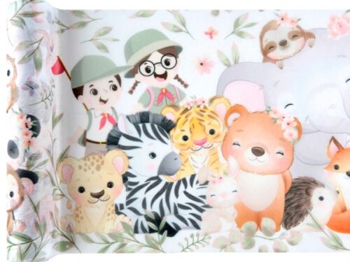 Chemin de table safari explorateur