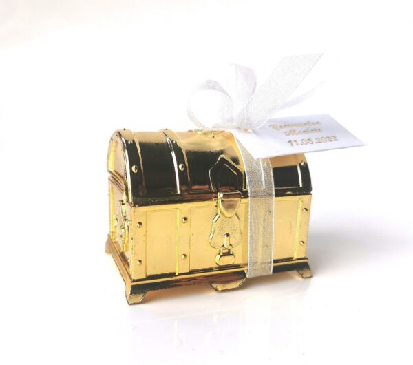 Coffre dragées en or