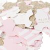 Confettis-body-rose et or baby shower fille