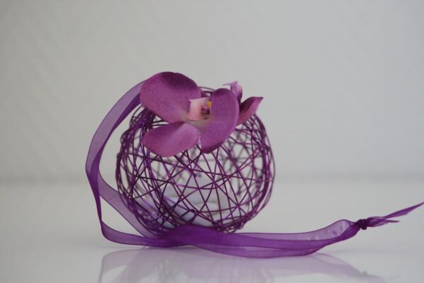 Orchidées Mauve -GM-Lot de 6