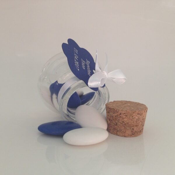 Contenant dragees en verre rond