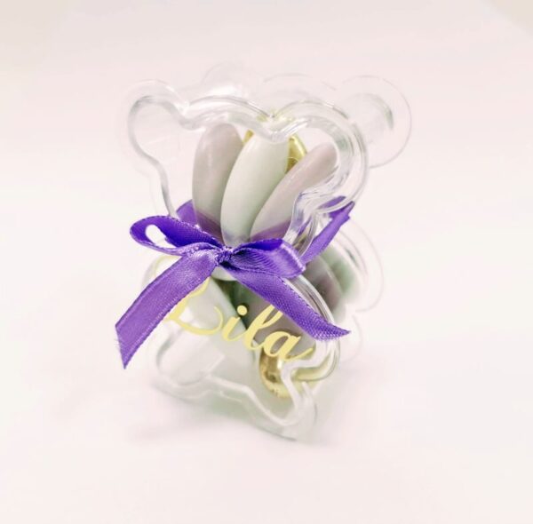 Contenant dragees ourson plexi