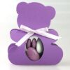 Contenant dragees ourson parme violet lilas