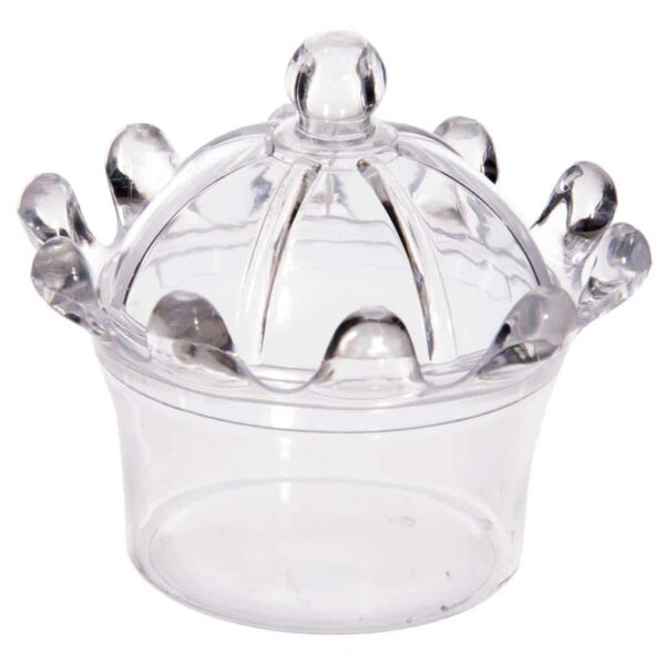 Contenant à dragées Couronne - Plexi