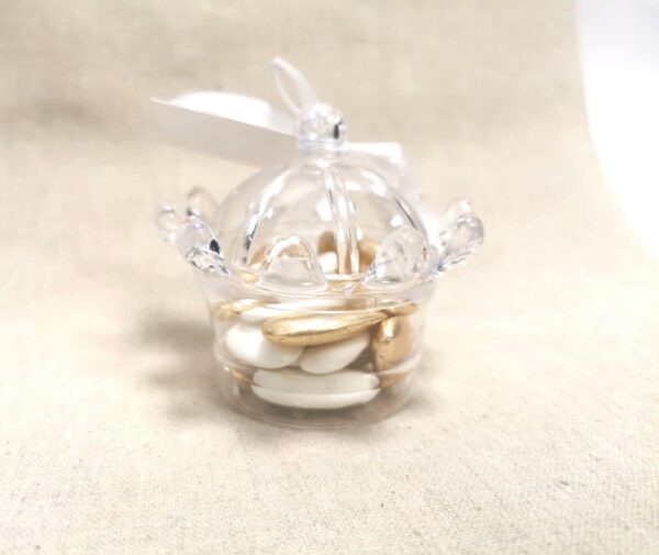 Contenant à dragées Couronne - Plexi