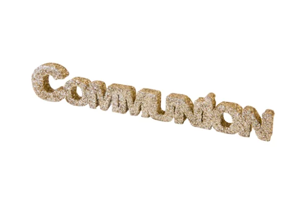 Décoration de table communion or