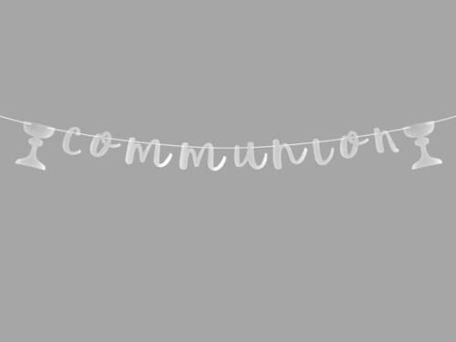 Guirlande communion Argent avec calice