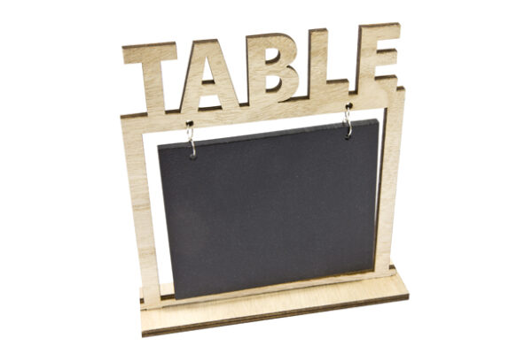 marque table mariage en bois