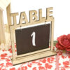 marque table en bois mariage