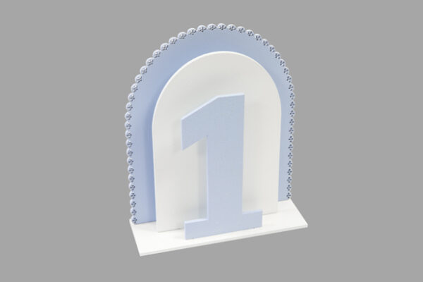 centre de table anniversaire 1 an bleu