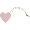 marque place coeur en bois rose